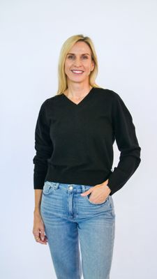 COCOLINA MINI V-NECK SWEATER