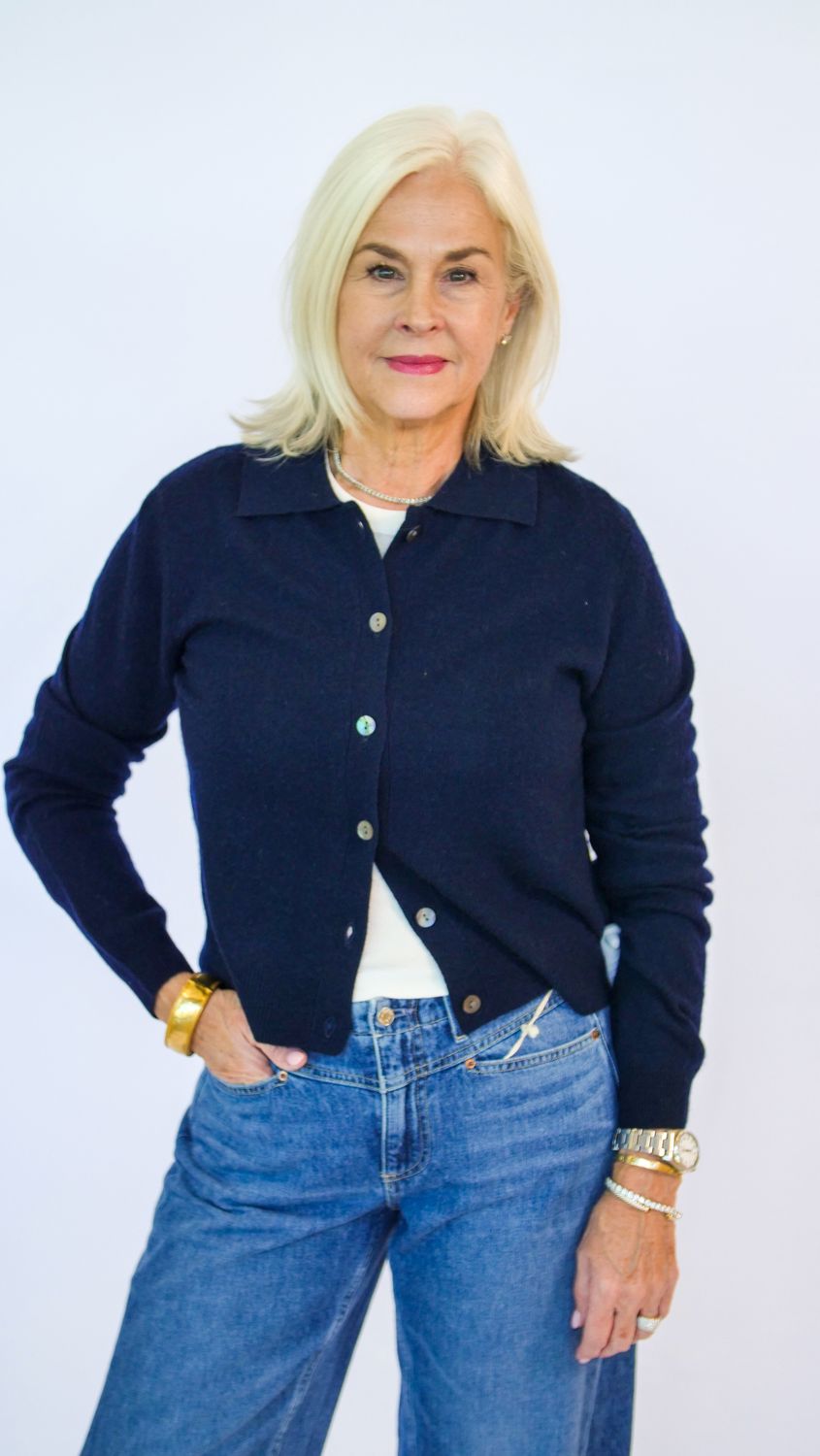 ARCTIC VERBIER POLO CASHMERE CARDIGAN
