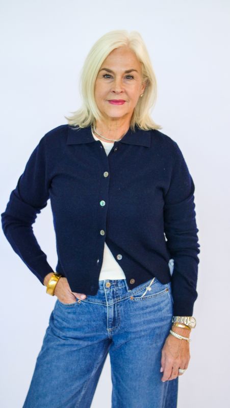 ARCTIC VERBIER POLO CASHMERE CARDIGAN