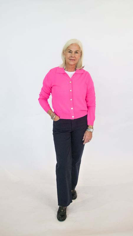 ARCTIC VERBIER POLO CASHMERE CARDIGAN