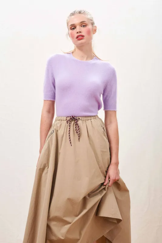 DISTRESSED CASHMERE T-SHIRT