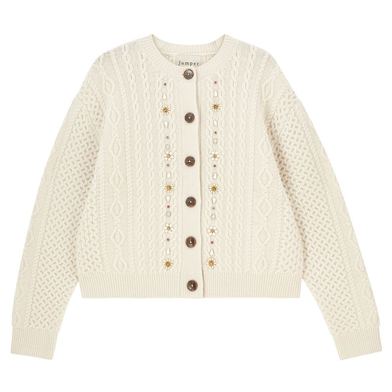 JEWEL CABLE CARDIGAN