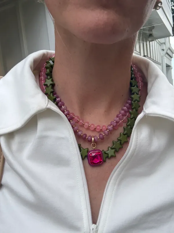 HARVEST PENDANT BEADED NECKLACE