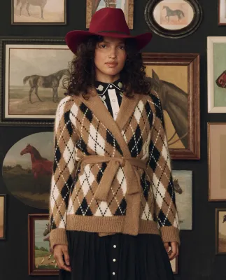 STETSON X THE GREAT- THE ARGYLE RIDING CARDIGAN