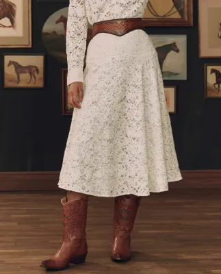 STETSON X THE GREAT- THE RELIC LACE SADDLE SKIRT