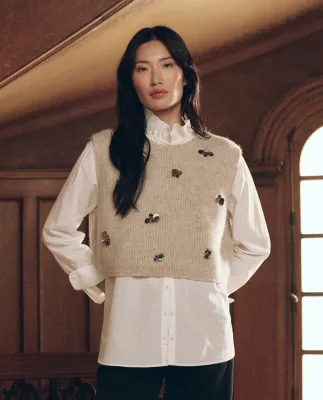 THE EMBELLISHED SWEATER VEST