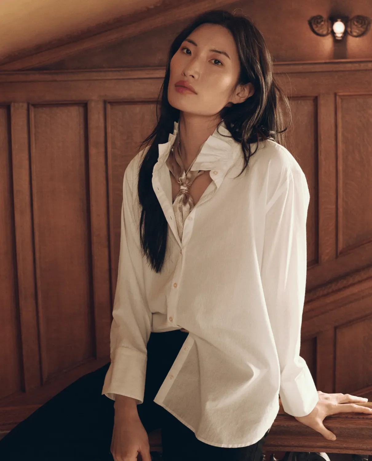 THE RUFFLE NECK SHIRT