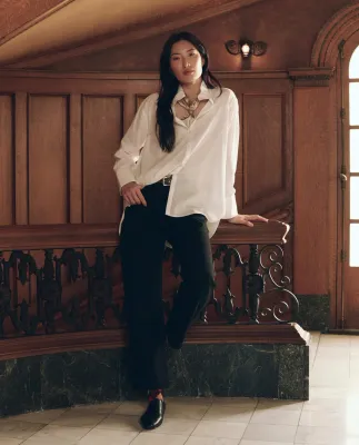 THE RUFFLE NECK SHIRT
