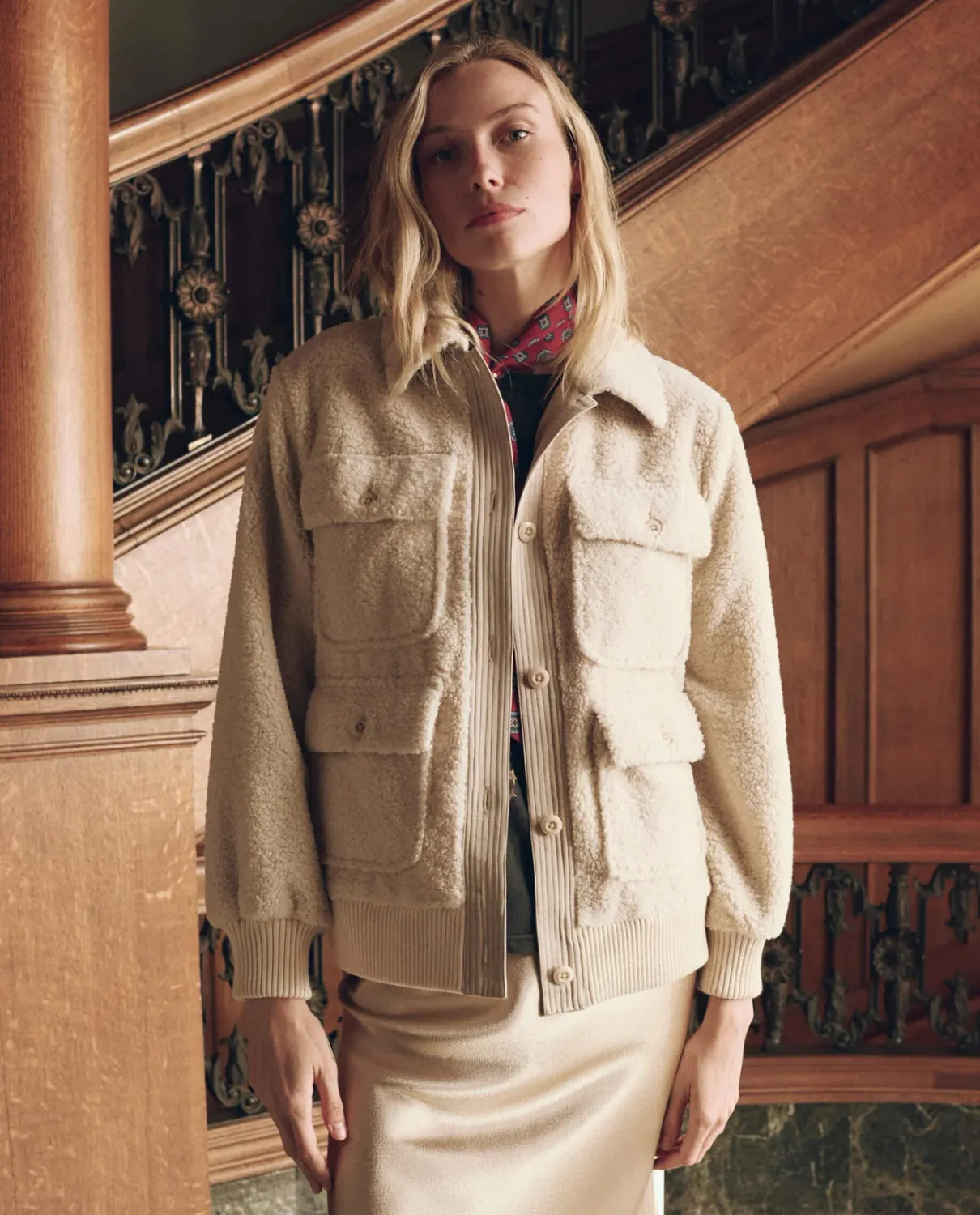 THE PATCH POCKET PLUSH JACKET