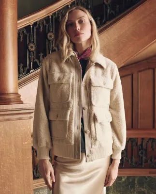 THE PATCH POCKET PLUSH JACKET