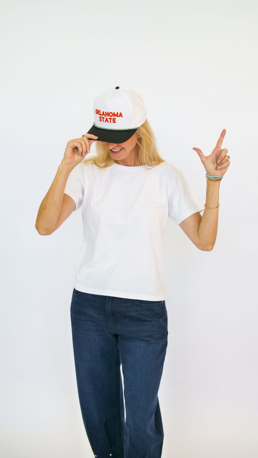 OKLAHOMA STATE HAT, TYPE: PERFORATED