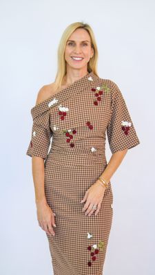 BOWERY DRESS EMBROIDERED