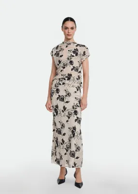 FLORAL CUT CHIFFON SOPHIE SKIRT