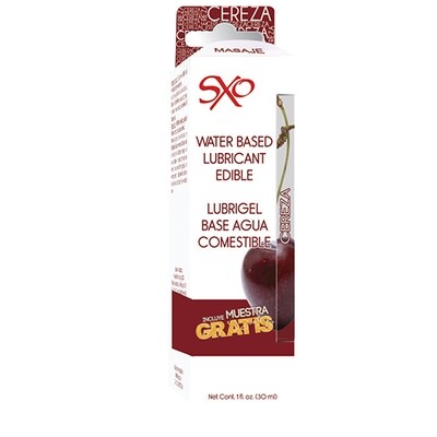 Lubrigel Base Agua Comestible 30 ml - sabor Cereza - SXO