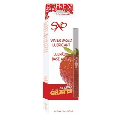 Lubrigel Base Agua Comestible 30 ml - sabor Fresa - SXO