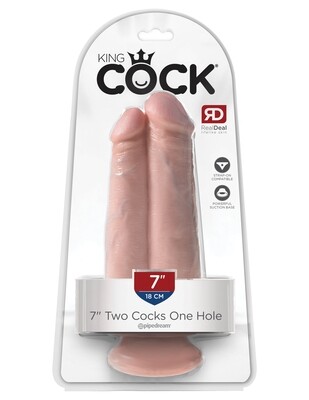 7&quot; Two Cocks One Hole - King Cock