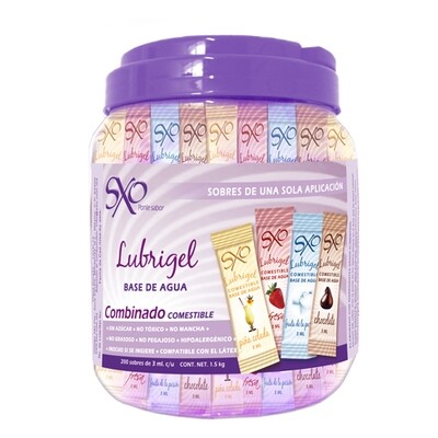 Lubrigel Base Agua Comestible - Vitrolero Combinado - SXO