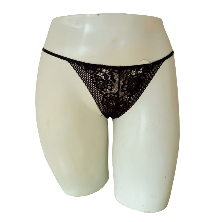 Tanga Encaje Negra