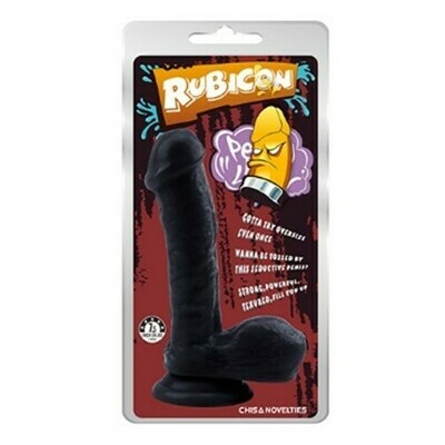 Gentle Black Penis 7.5&quot; - Rubicon - Chisa Novelties