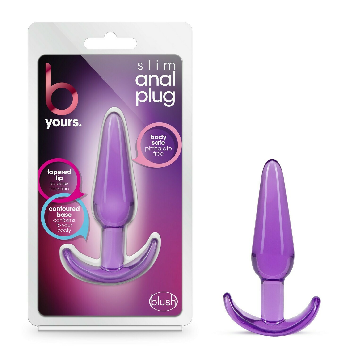 Slim Anal Plug - B Yours - Blush