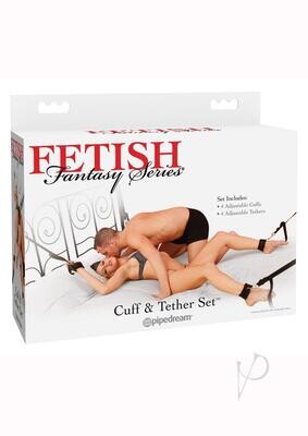 Cuff &amp; Tether Set - Fetish Fantasy Series - Pïpedream