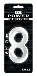 Duo Cock 8 Ball Ring - GK Power - Chisa - Novelties