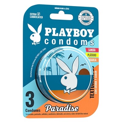Condón PlayBoy Paradise-3 Pzs