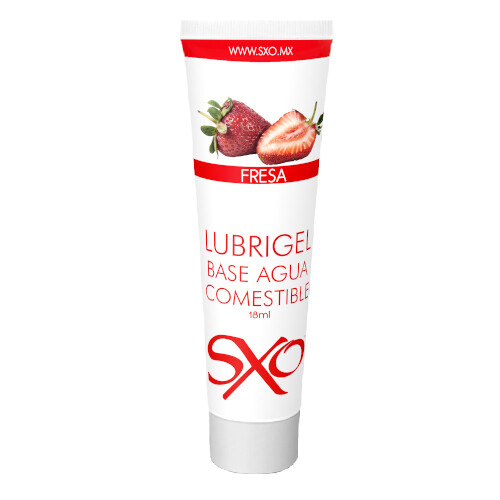 Lubrigel Base Agua Comestible 18 ml - sabor Fresa - SXO