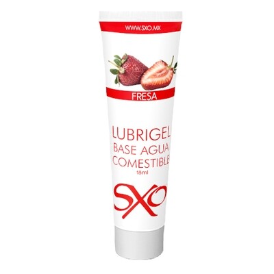 Lubrigel Base Agua Comestible 18 ml - sabor Fresa - SXO