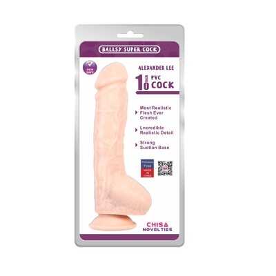 Alexander Lee 10&quot; Vibrating Dildo