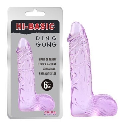 Ding Dong 6&quot; - Hi Basic - Chisa Novelties - Purple