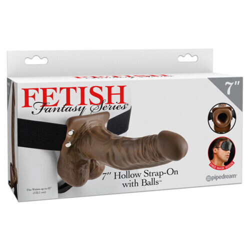 7&quot; Hollow Strap-On with Balls - Fetish Fantasy Series - Pipedream