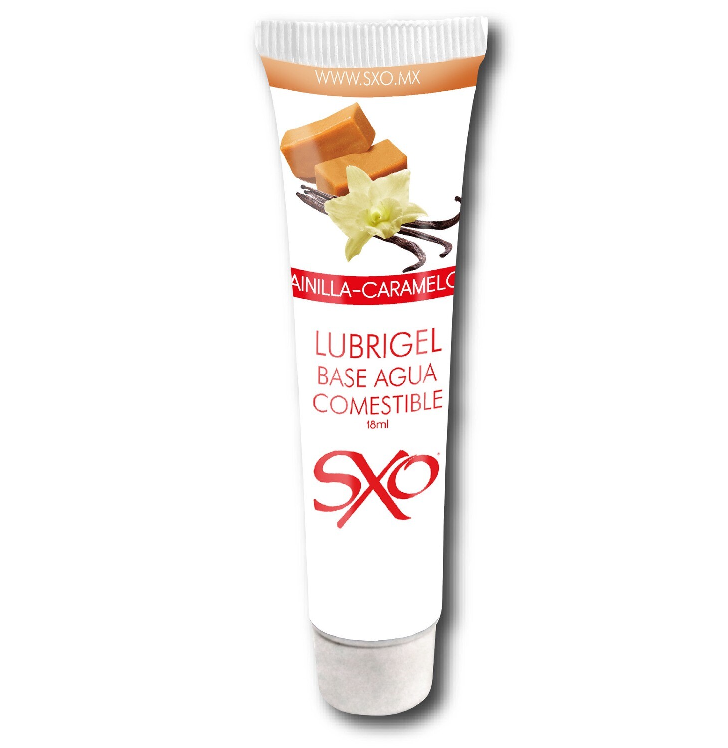 Lubrigel Base Agua Comestible 18 ml - sabor Vainilla-Caramelo - SXO