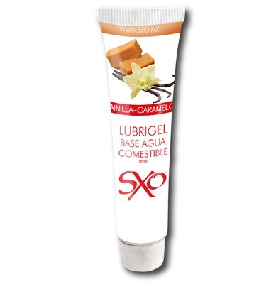 Lubrigel Base Agua Comestible 18 ml - sabor Vainilla-Caramelo - SXO