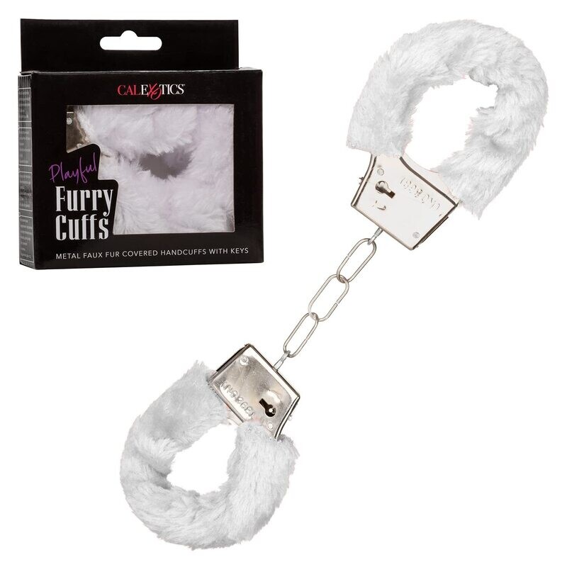 Furry Cuffs - Playful - Calexotics - White