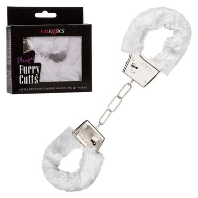 Furry Cuffs - Playful - Calexotics - White