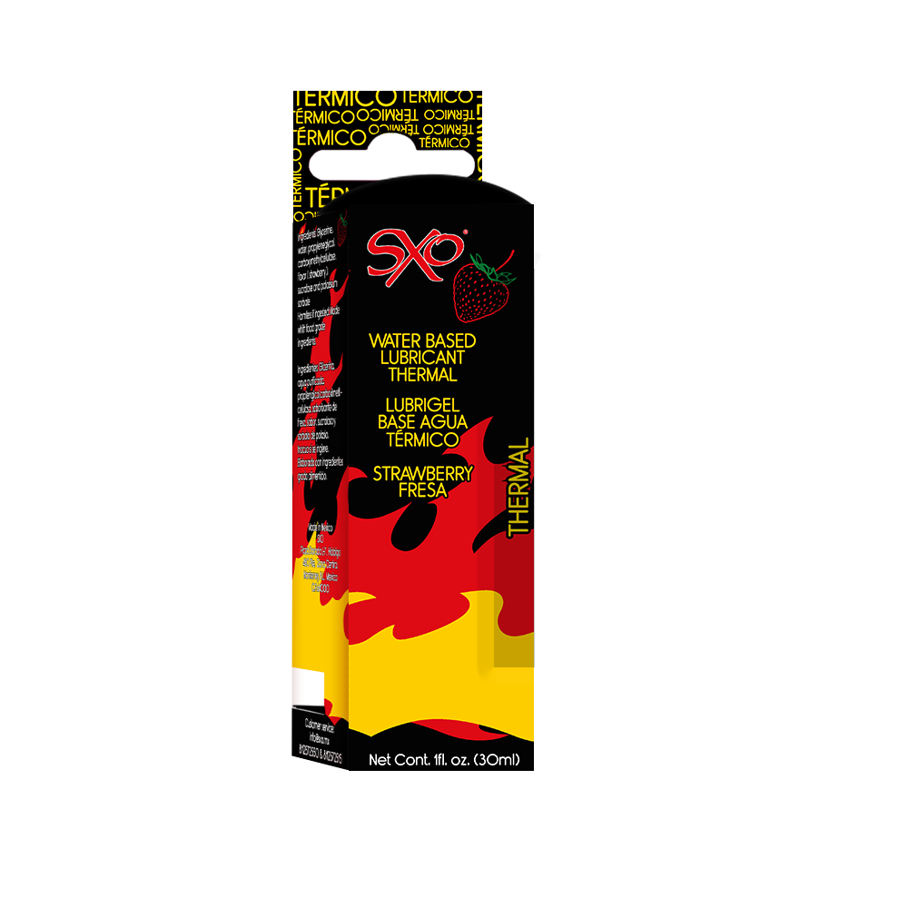 Lubrigel Térmico y comestible 30 ml - sabor Fresa - SXO