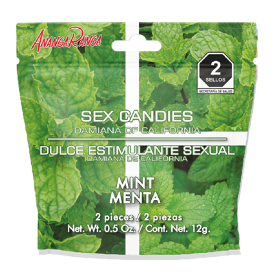 Dulce Estimulante con Damiana de California Menta (8 piezas) - Ananga Ranga