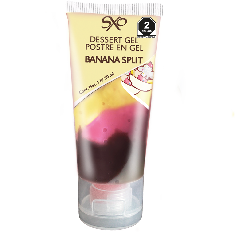 Postre en Gel 30 ml - sabor Banana Split - SXO