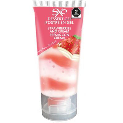 Postre en Gel 30 ml - sabor Fresas con Crema - SXO