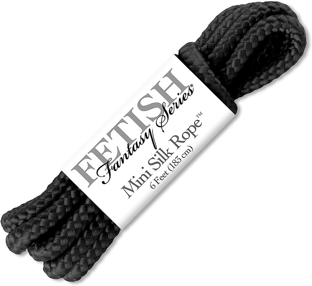 Fetish Fantasy Series Mini Sllk Rope - Black