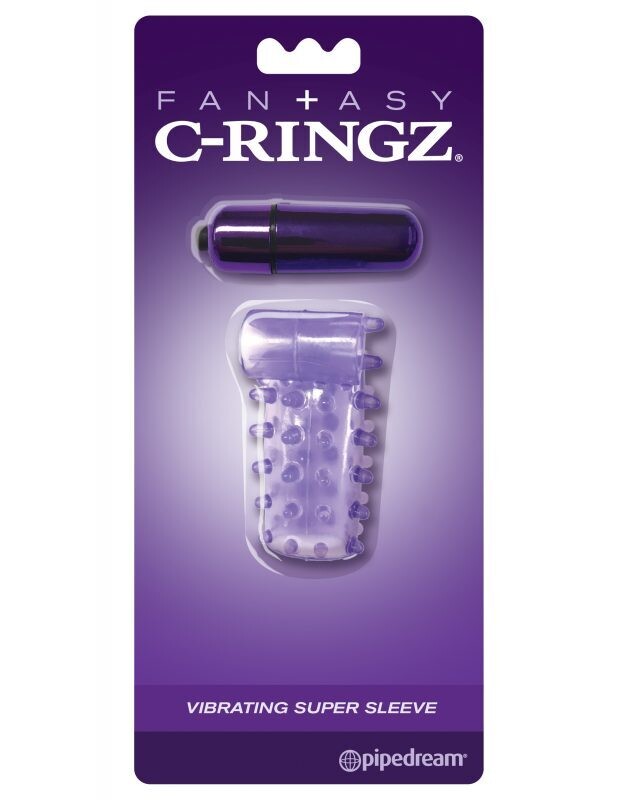 Vibrating Super Sleeve - Fntasy C-Ringz - Pipedram - Purple