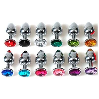 Jewel Anal Plug - Shine - Silver