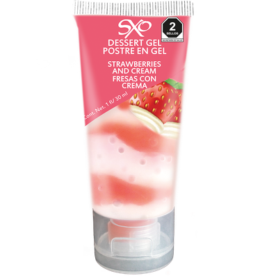 Postre en Gel 30 ml - sabor Fresas con Crema - SXO