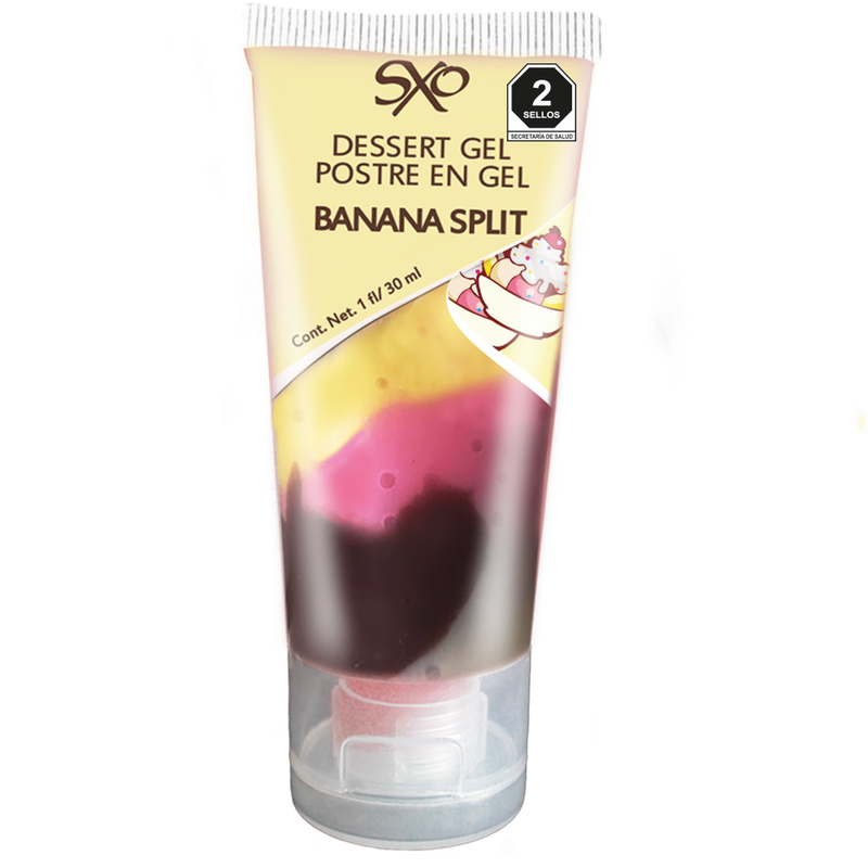 Postre en Gel 30 ml - sabor Banana Split - SXO