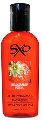 Aceite para Masaje 120 ml Sabor Fresa - SXO