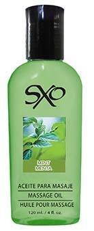 Aceite para Masaje 120 ml Sabor Menta - SXO
