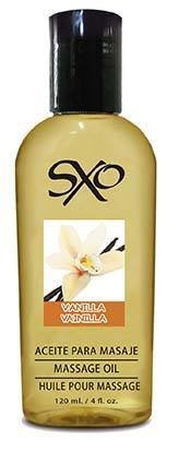 Aceite para Masaje 120 ml Sabor Vainilla - SXO