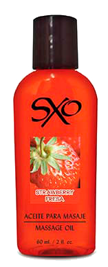 Aceite para Masaje 60 ml Sabor Fresa - SXO