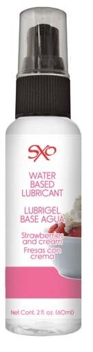 Lubrigel Base Agua Comestible 60 ml - Sabor Fresas con Crema - SXO